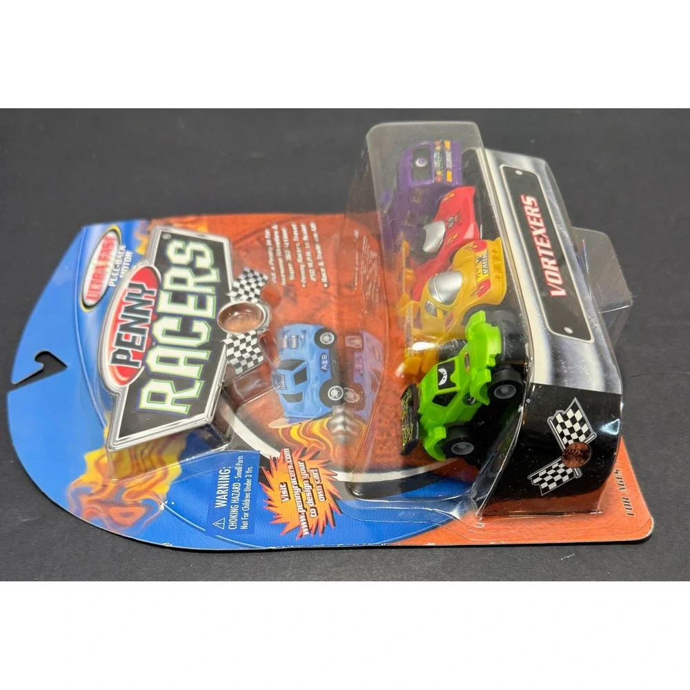 Penny Racers Vortexers‎ Toy Cars Kids Unisex OS Multicolor Pull-Back 4-Pack 2002